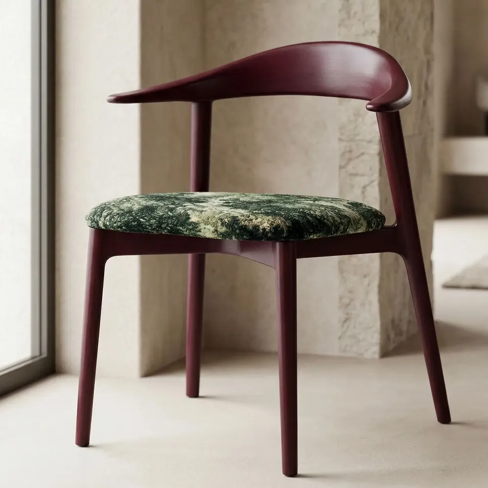 Chairs - Chaise TORTUGA rouge grenat - EMPREINTE DU TEMPS
