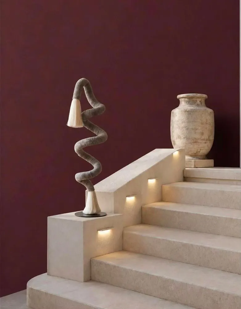 Objets de décoration - Spirale en velours : objet d'art texturé sculptural fait main - SARMAL DESIGN