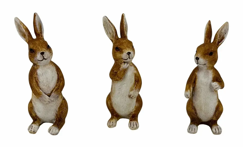 Sculptures, statuettes et miniatures - Figurine Lapin en Résine 11cm - ROLANDE DU DREUILH  LACE JEWEL