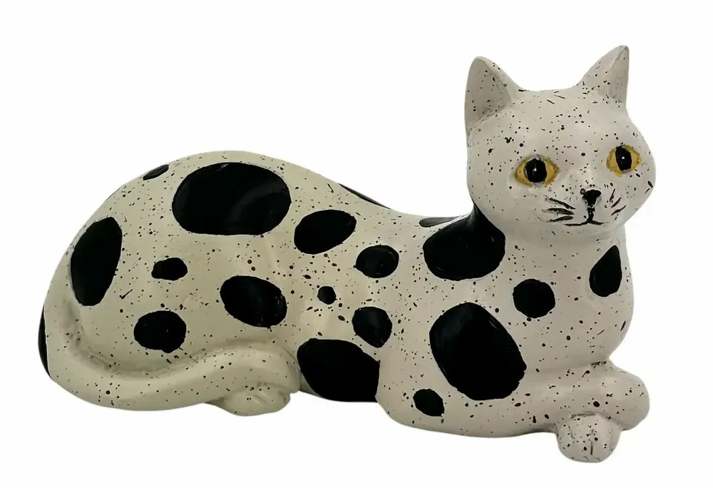 Sculptures, statuettes et miniatures - Figurine chat Résine 13cm - ROLANDE DU DREUILH  LACE JEWEL