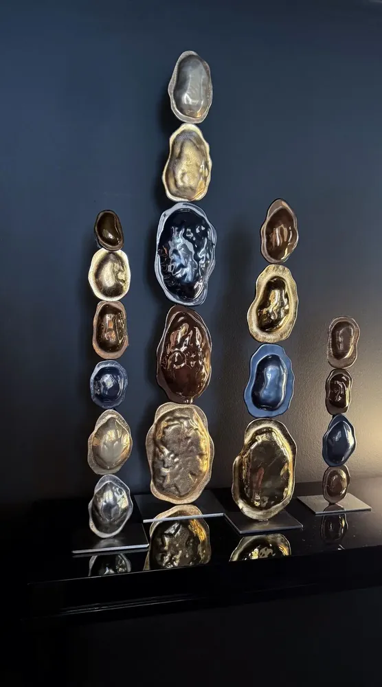 Bols - Sculpture  « Turtle Shell » - VETROFUSO DI DANIELA POLETTI