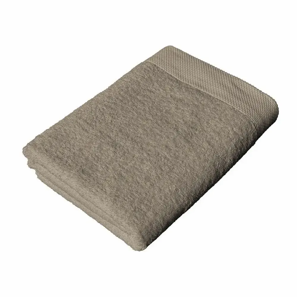 Serviettes de bain - SERVIETTE DE TOILETTE DALARÖ, MARRON CLAIR 70x130cm 100% coton 580g/m2 - BY WILLE