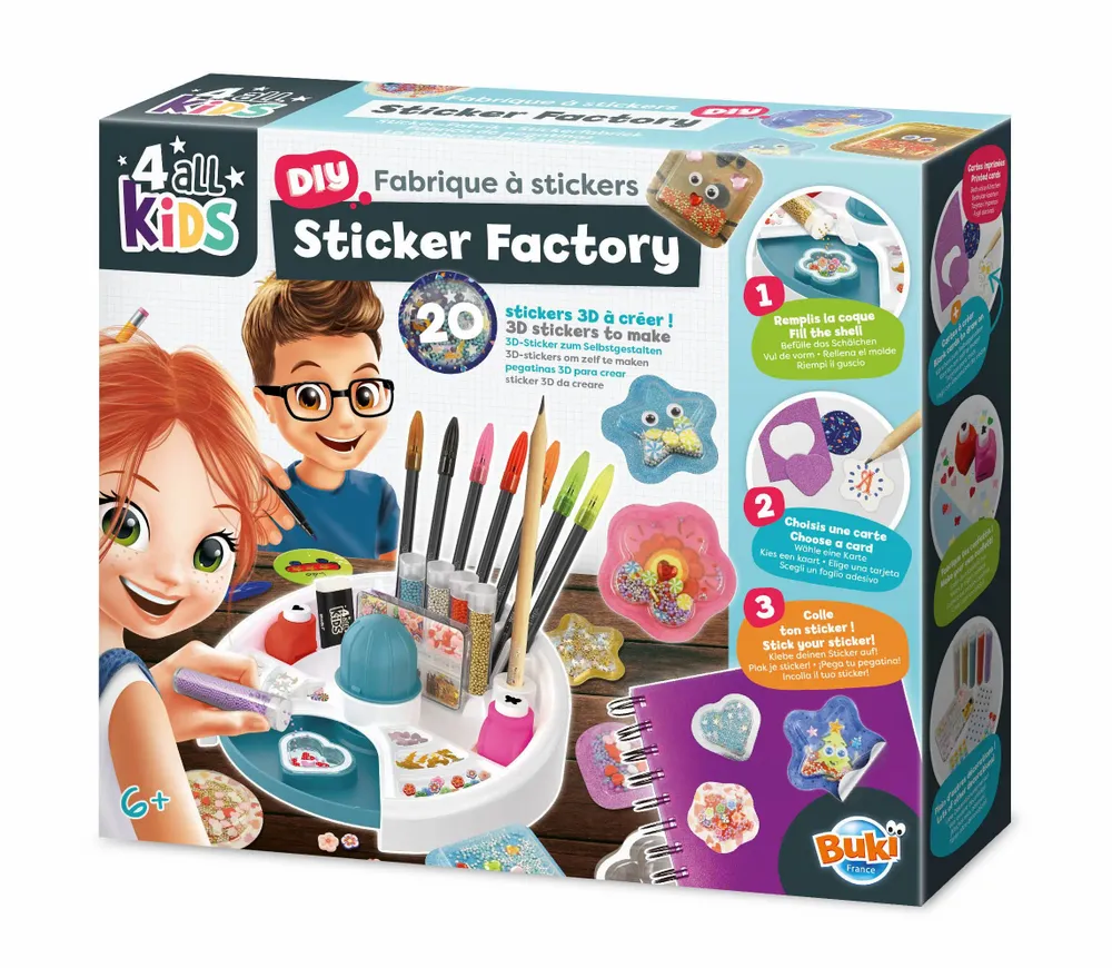Children's arts and crafts - Sticker factory - BUKI