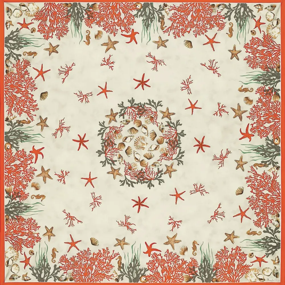 Table linen - Coral tablecloth - BEAUVILLÉ