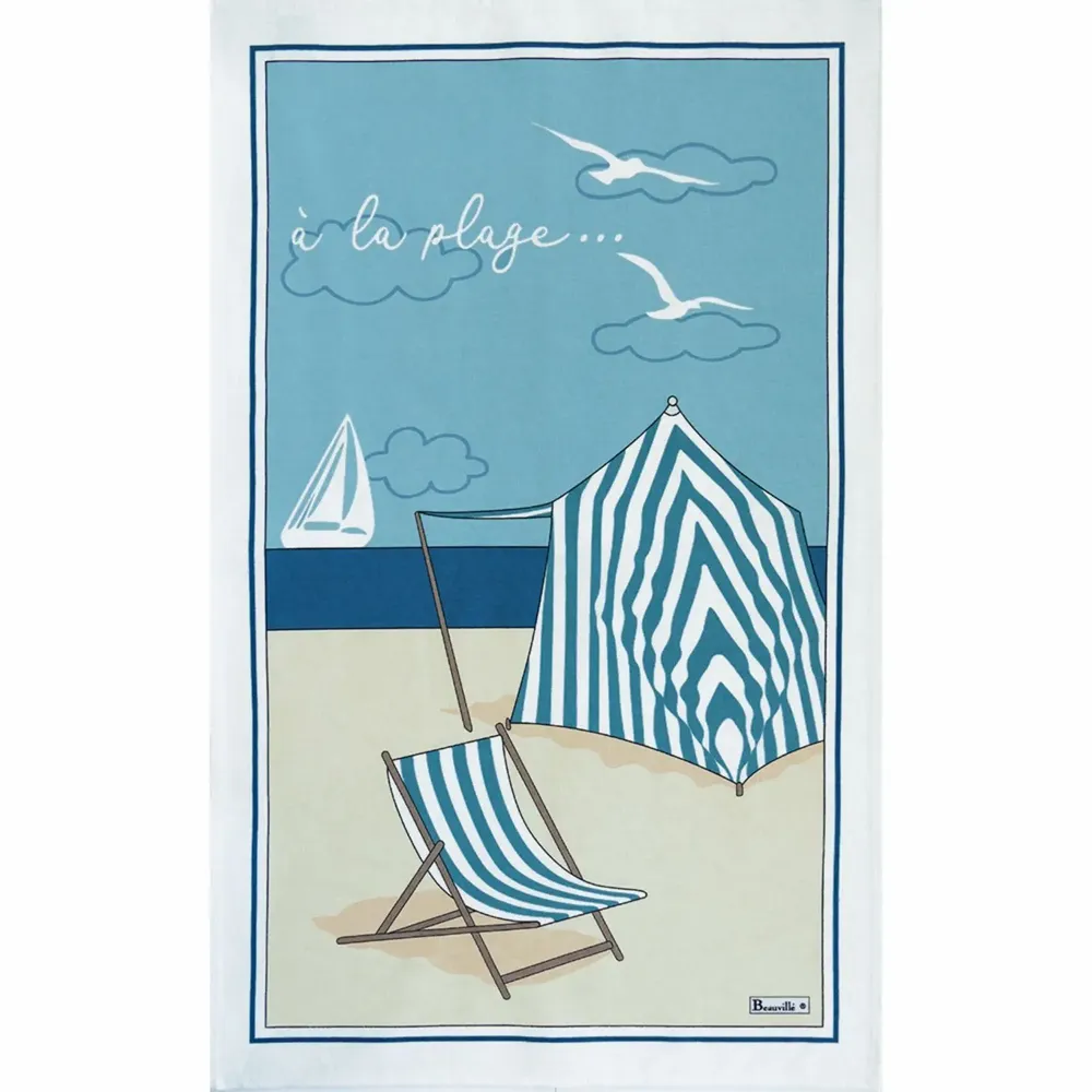 Kitchen linens - Torchon À la plage - BEAUVILLÉ