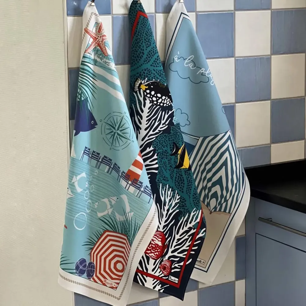 Tea towel - Riviera tea towel - BEAUVILLÉ