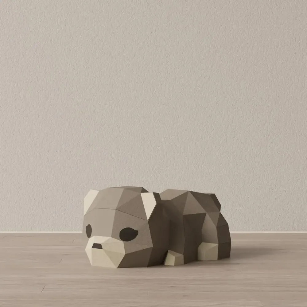 Children's decorative items - Papercraft DIY Kits - Mini Paper Bears - MOKI MOKI