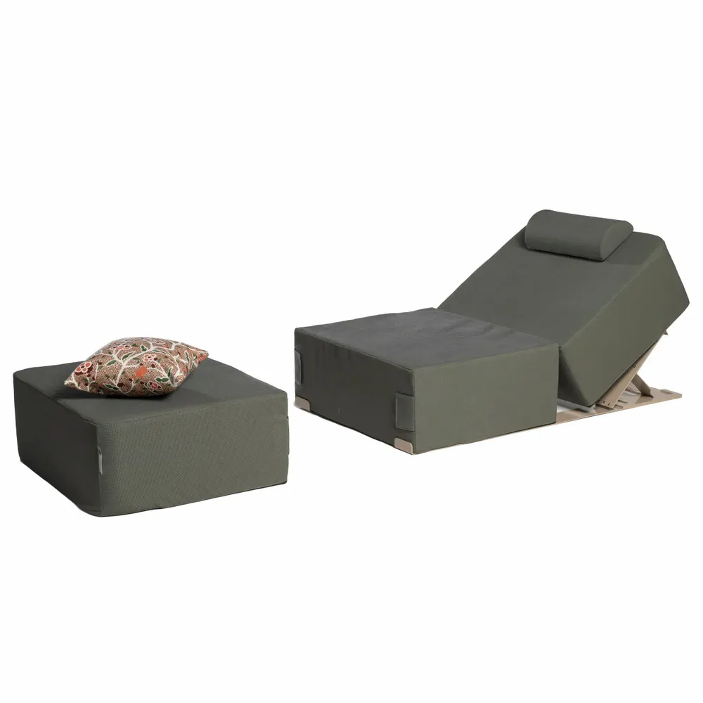 Deck chairs - TRIPTYK | COZIP pool bed | 198 x 77 x 30 cm - COZIP