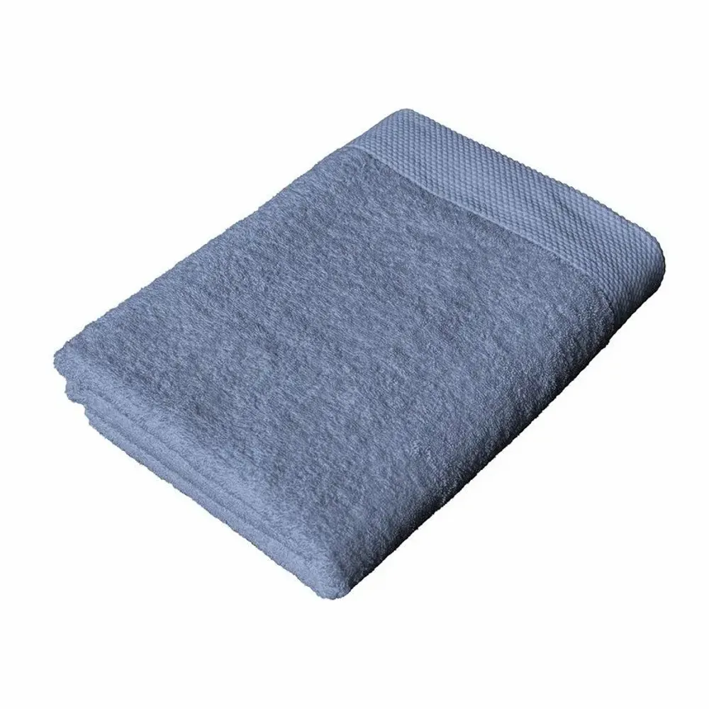 Bath towels - SERVIETTE DE TOILETTE DALARÖ, BLEU GRIS 90x150cm 100 % coton, 580 g/m2 - BY WILLE