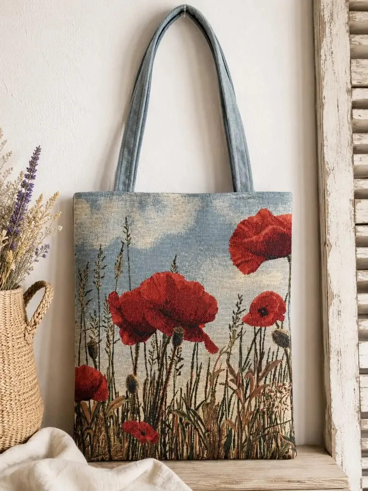 Bags and totes - Poppy tapestry bag - ROLANDE DU DREUILH  LACE JEWEL