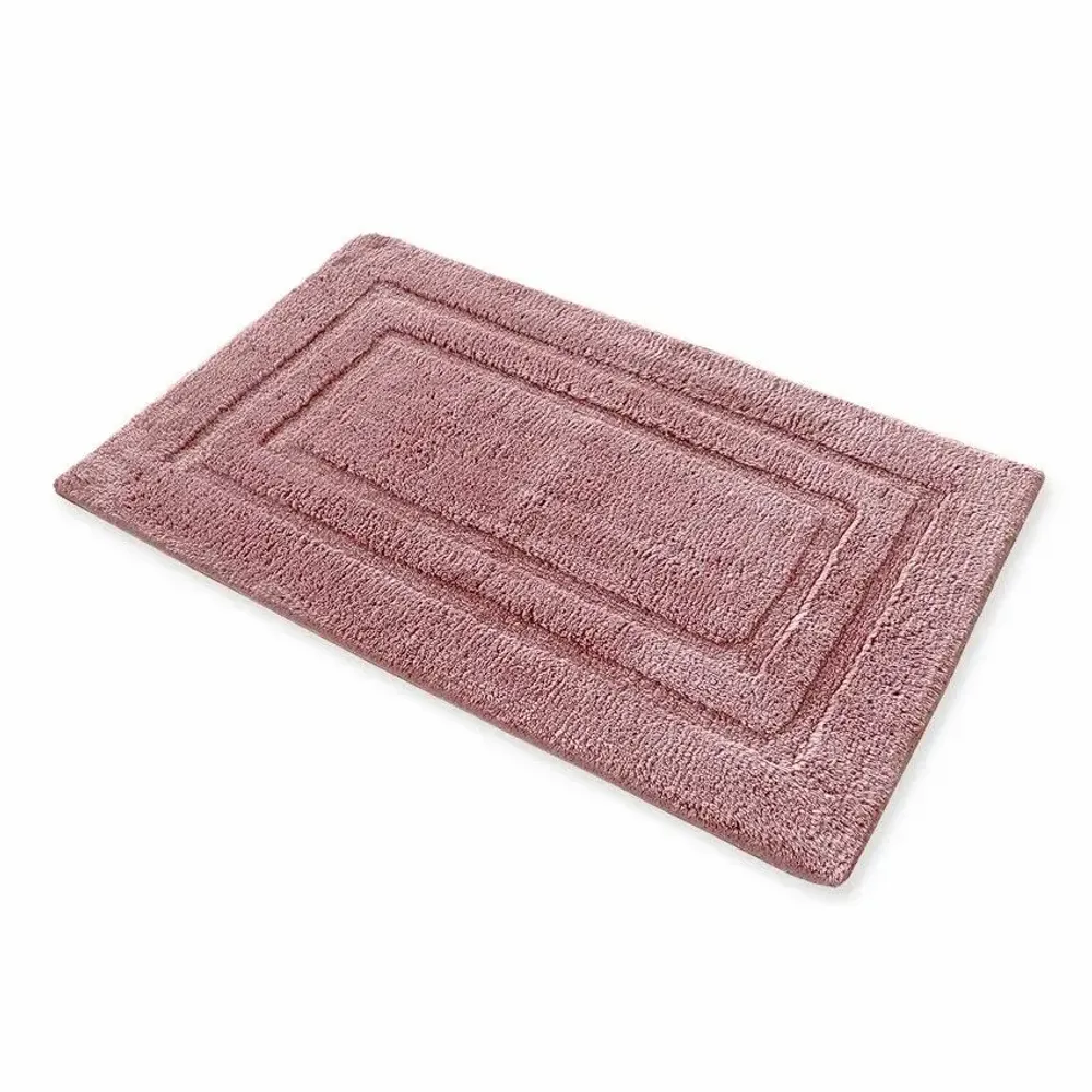 Other bath linens - TAPIS DE BAIN TURIN, VIEUX ROSE 50x80cm 100 % coton, 1600 g/m2 - BY WILLE
