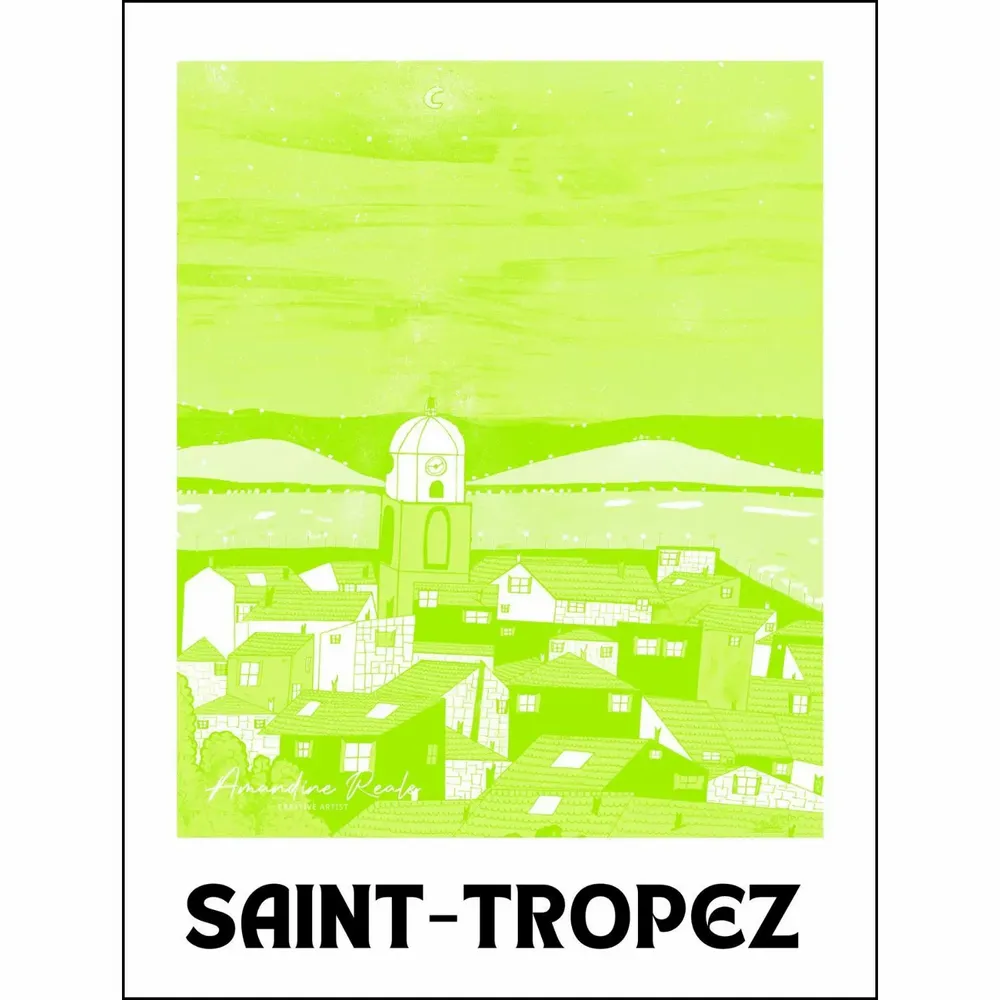 Poster - SAINT-TROPEZ POSTER - AMANDINE REALE CREATIVE ARTIST