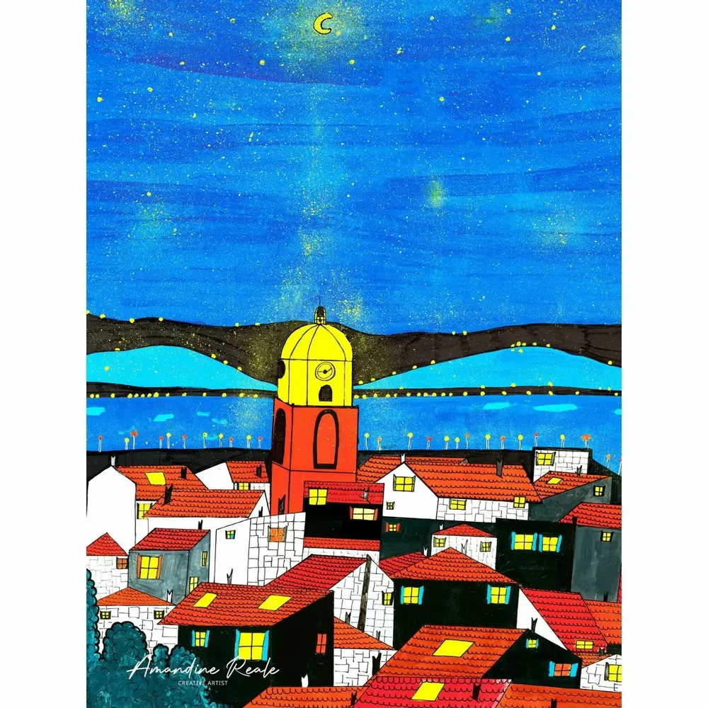 Poster - SAINT-TROPEZ POSTER - AMANDINE REALE CREATIVE ARTIST