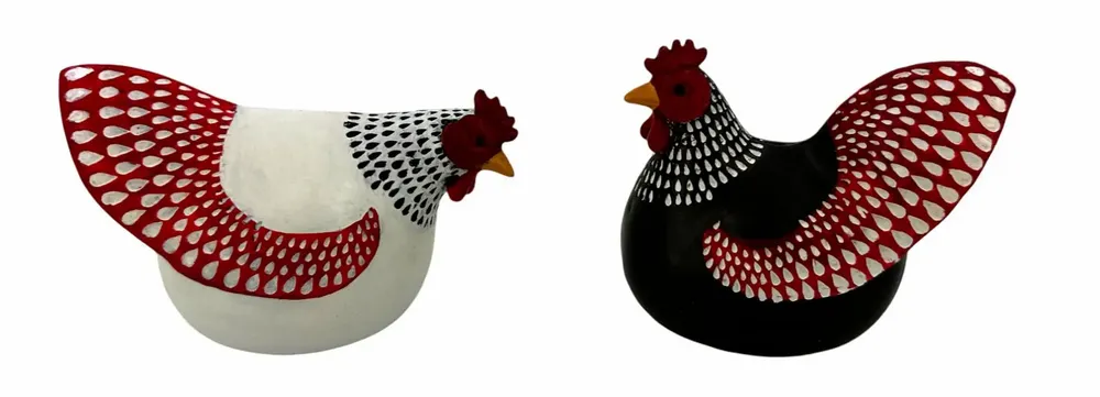 Sculptures, statuettes et miniatures - Figurine coq en Résine - ROLANDE DU DREUILH  LACE JEWEL