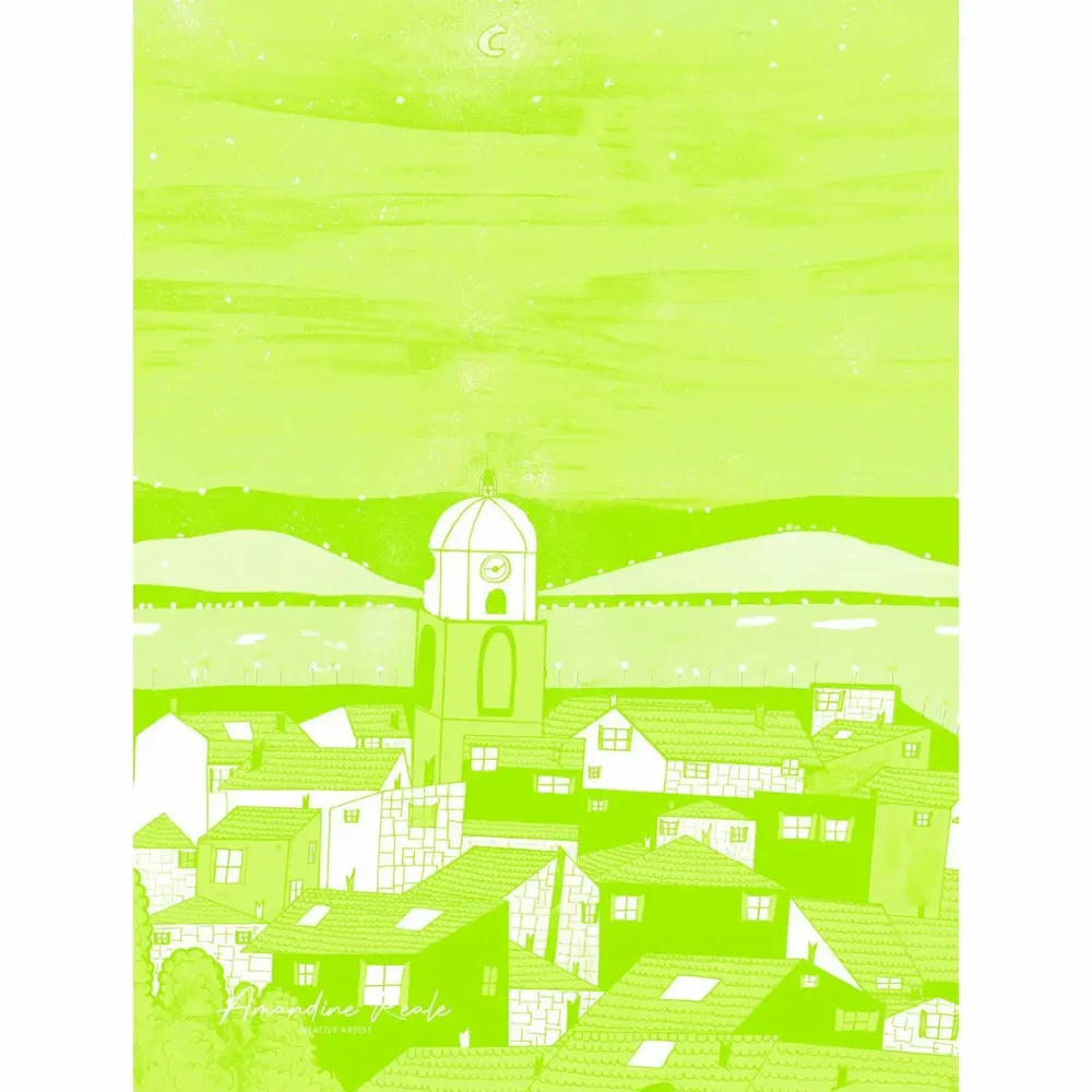 Poster - Saint-Tropez Art Poster - AMANDINE REALE CREATIVE ARTIST