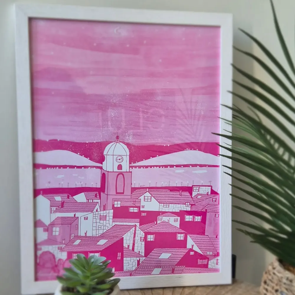Poster - Saint-Tropez Art Poster - AMANDINE REALE CREATIVE ARTIST