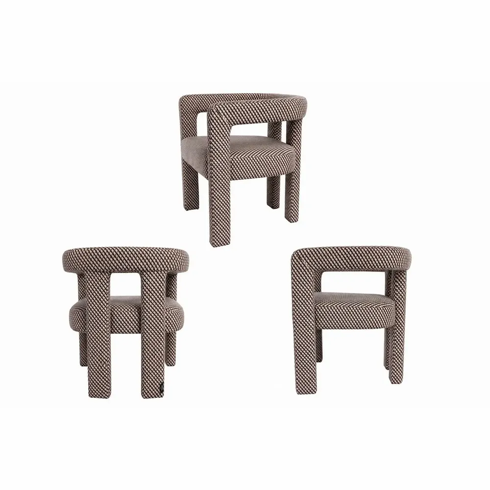Chaises - Chaise Liam Imprimé brun - EMPREINTE DU TEMPS