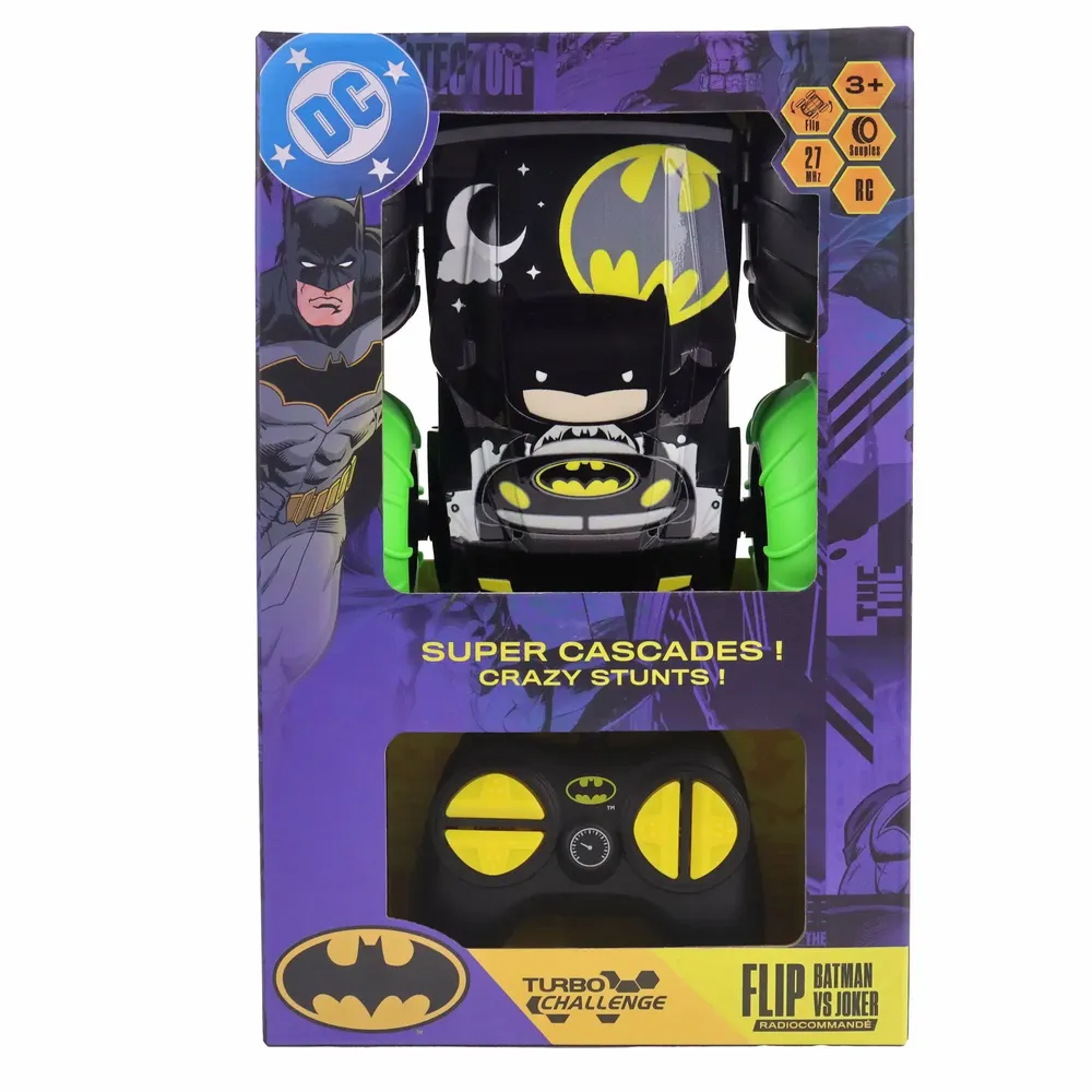 Jouets enfants - Voiture Flip Batman VS Joker Turbo Challenge - MGM SUPERTOY INTERNATIONAL
