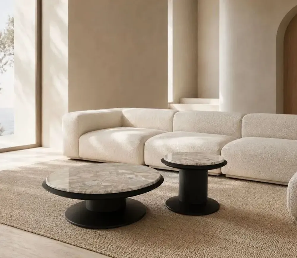 Coffee tables - Duo de tables basses Elysia - EMPREINTE DU TEMPS