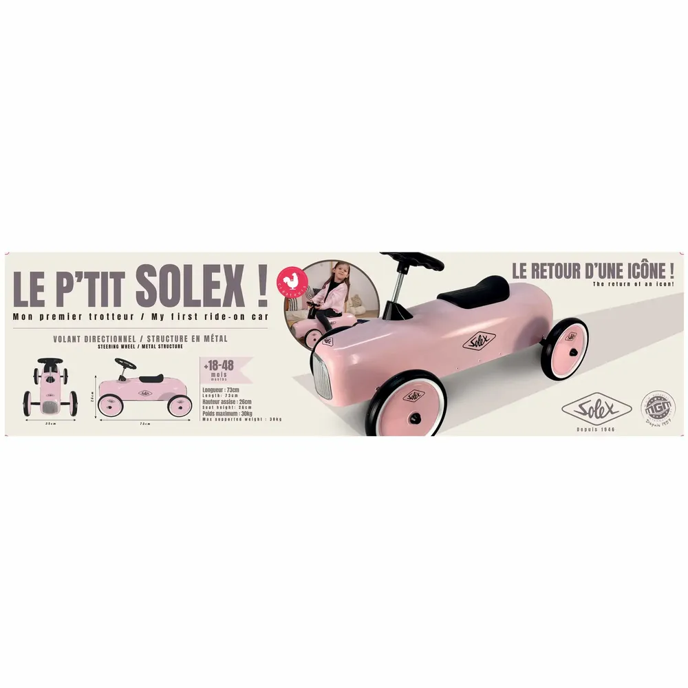 Jouets enfants - Trotteur Solex - MGM SUPERTOY INTERNATIONAL