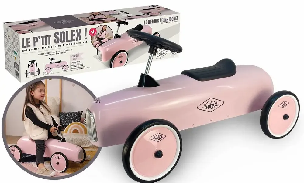 Jouets enfants - Trotteur Solex - MGM SUPERTOY INTERNATIONAL