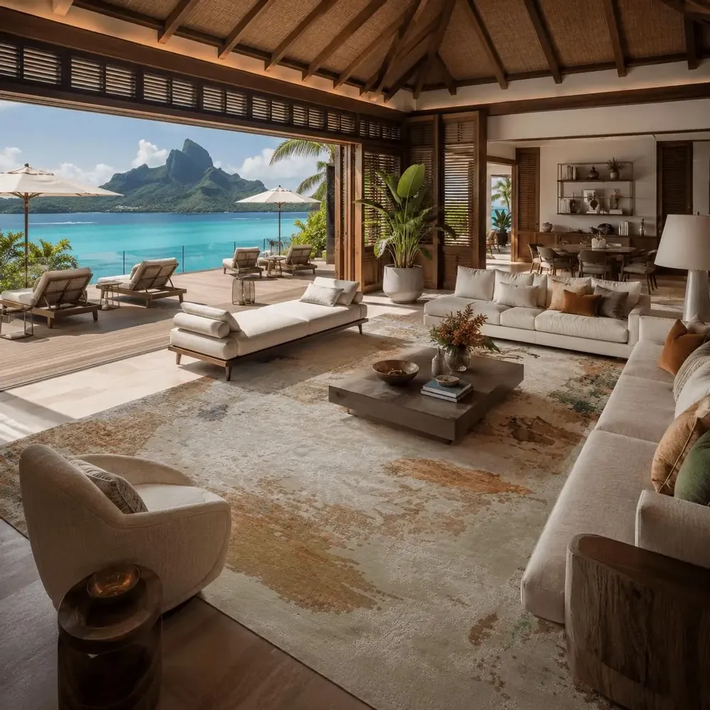 Tapis - TAPIS " BORA-BORA " - PASSION DU TAPIS