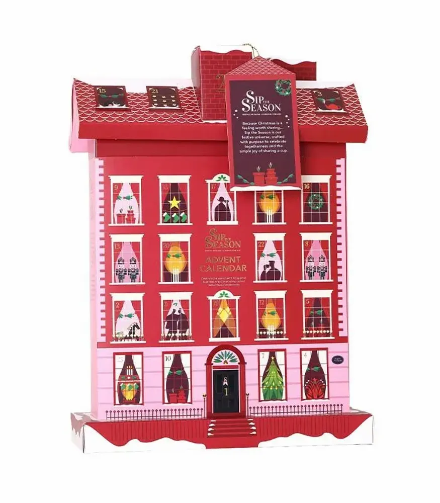 Café et thé - Calendrier de l'avent - Manoir Anglais - 24 sachets pyramides - ENGLISH TEA SHOP