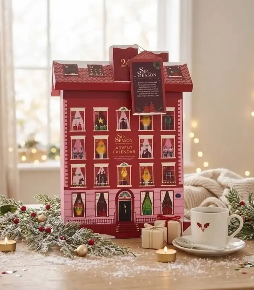 Café et thé - Calendrier de l'avent - Manoir Anglais - 24 sachets pyramides - ENGLISH TEA SHOP