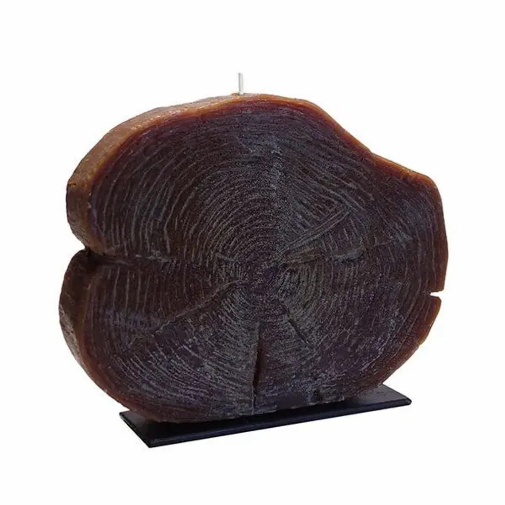 Candles - FOREST ESSENCE SANDAL WOOD CANDLE AND SUPPORT SET COLLECTION - CERABELLA SL