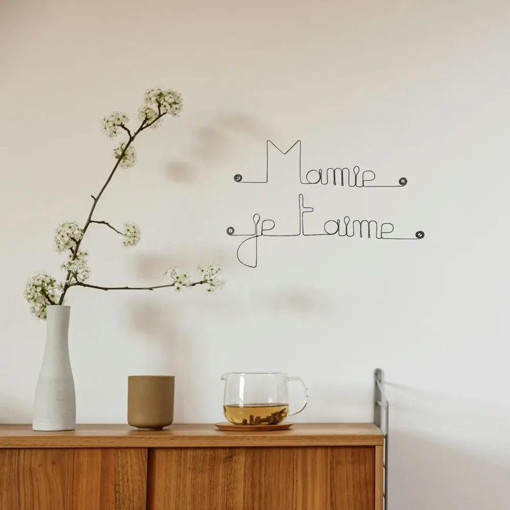 Other wall decoration - Grandmothers' Day "Grandma I love you" - in Wire - BIJOUX DE MUR