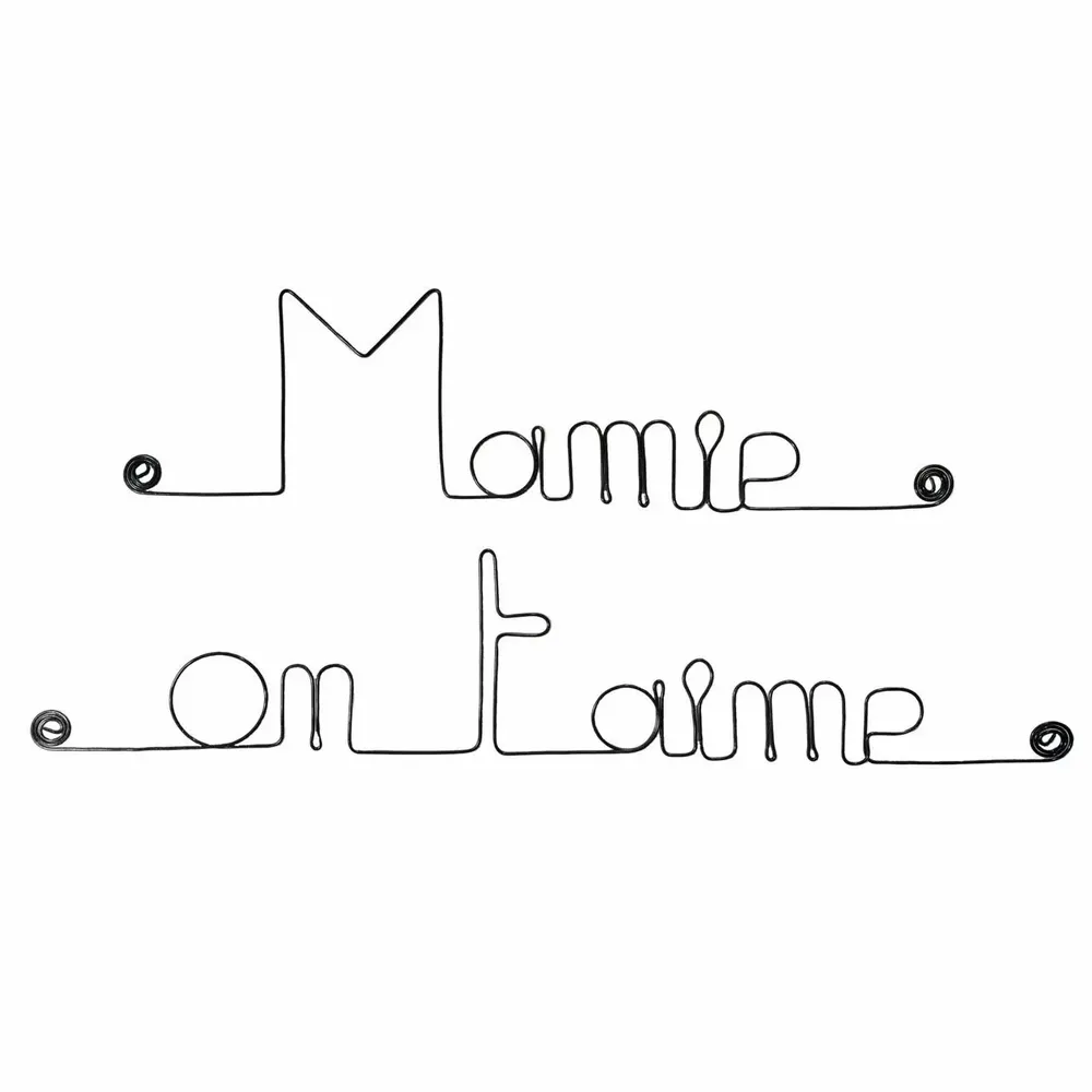 Other wall decoration - Grandmothers' Day "Grandma, we love you" - in Wire - BIJOUX DE MUR