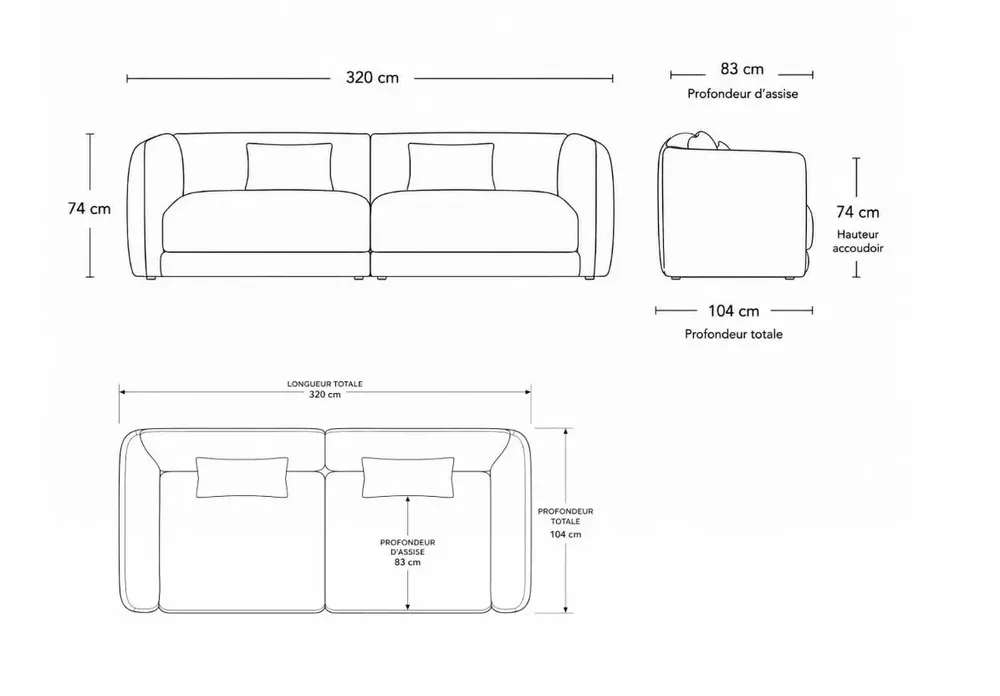 Sofas - LONDON brick sofa - EMPREINTE DU TEMPS