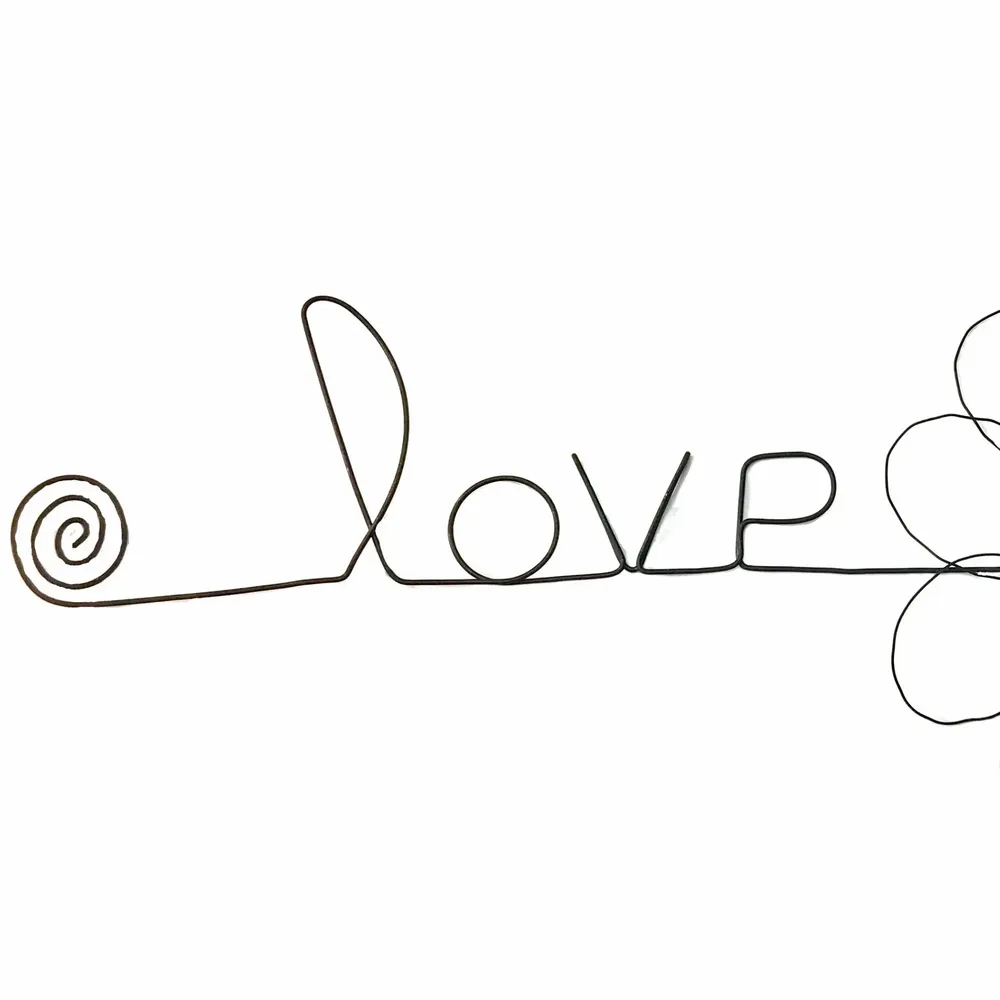 Other wall decoration - Daisy Flower - "Love" - ​​Wire Wall Decoration - BIJOUX DE MUR