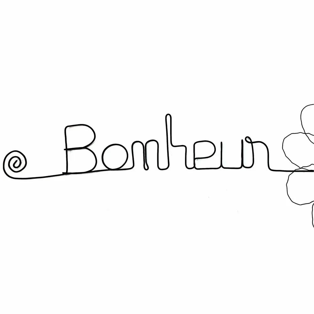 Other wall decoration - Wire wall decoration - Daisy flower - Happiness - BIJOUX DE MUR