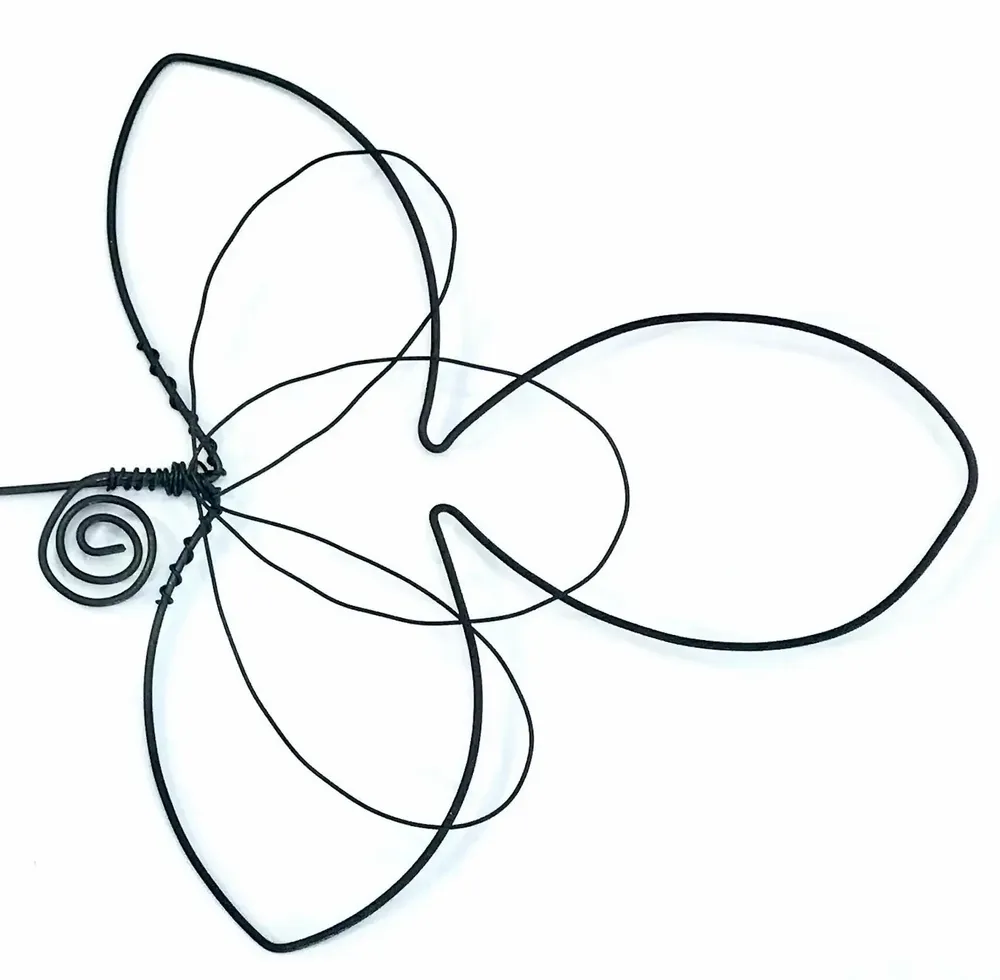 Other wall decoration - Fleur de Lys - "Namaste" - Wire wall decoration - BIJOUX DE MUR
