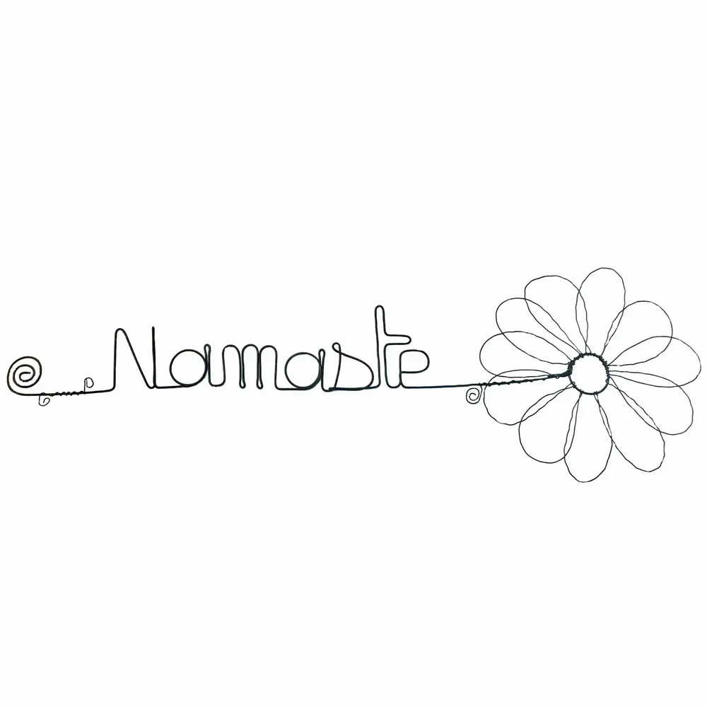 Other wall decoration - Daisy Flower - "Namaste" - Iron Wall Decor - BIJOUX DE MUR