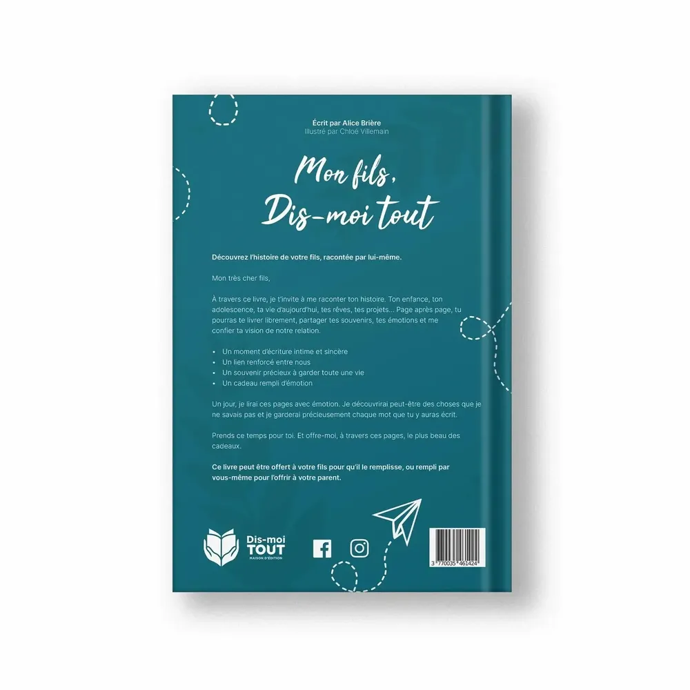 Cadeaux - Livre cadeau Mon fils, dis-moi tout - DIS-MOI TOUT