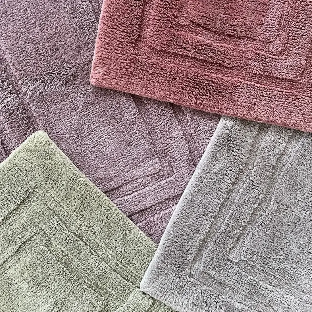 Other bath linens - TAPIS DE BAIN TURIN, BRUYERE 50x80cm 100 % coton, 1600 g/m2 - BY WILLE