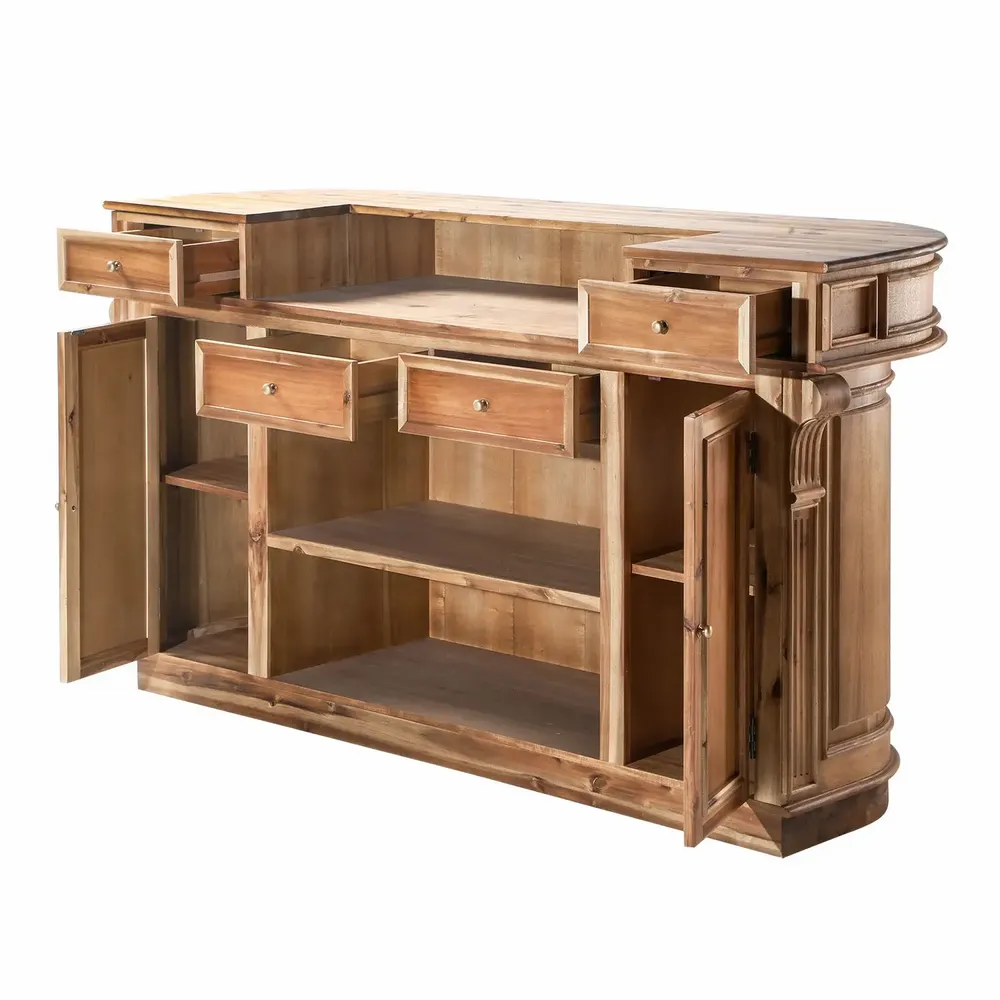 Sideboards - Estaminet old wood counter - SIGNATURE MOBILIER ET DÉCORATION