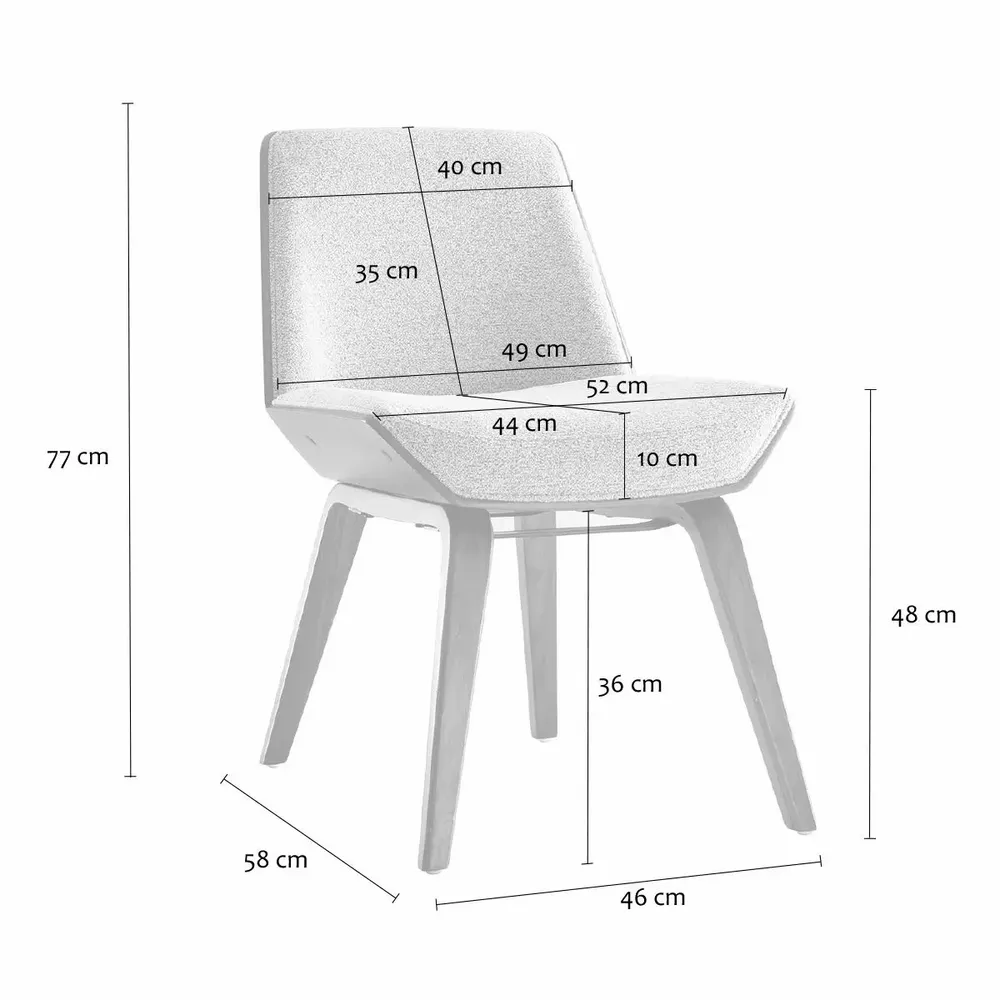 Chairs - Nico beige chair - SIGNATURE MOBILIER ET DÉCORATION