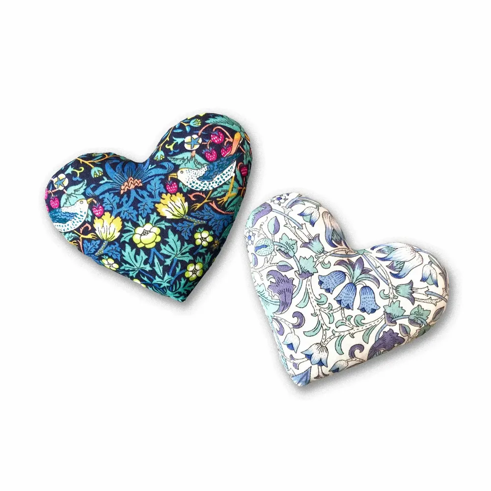 Home fragrances - Box of 2 Cotton Lavender Hearts - L'Amour - LIME TREE DESIGN