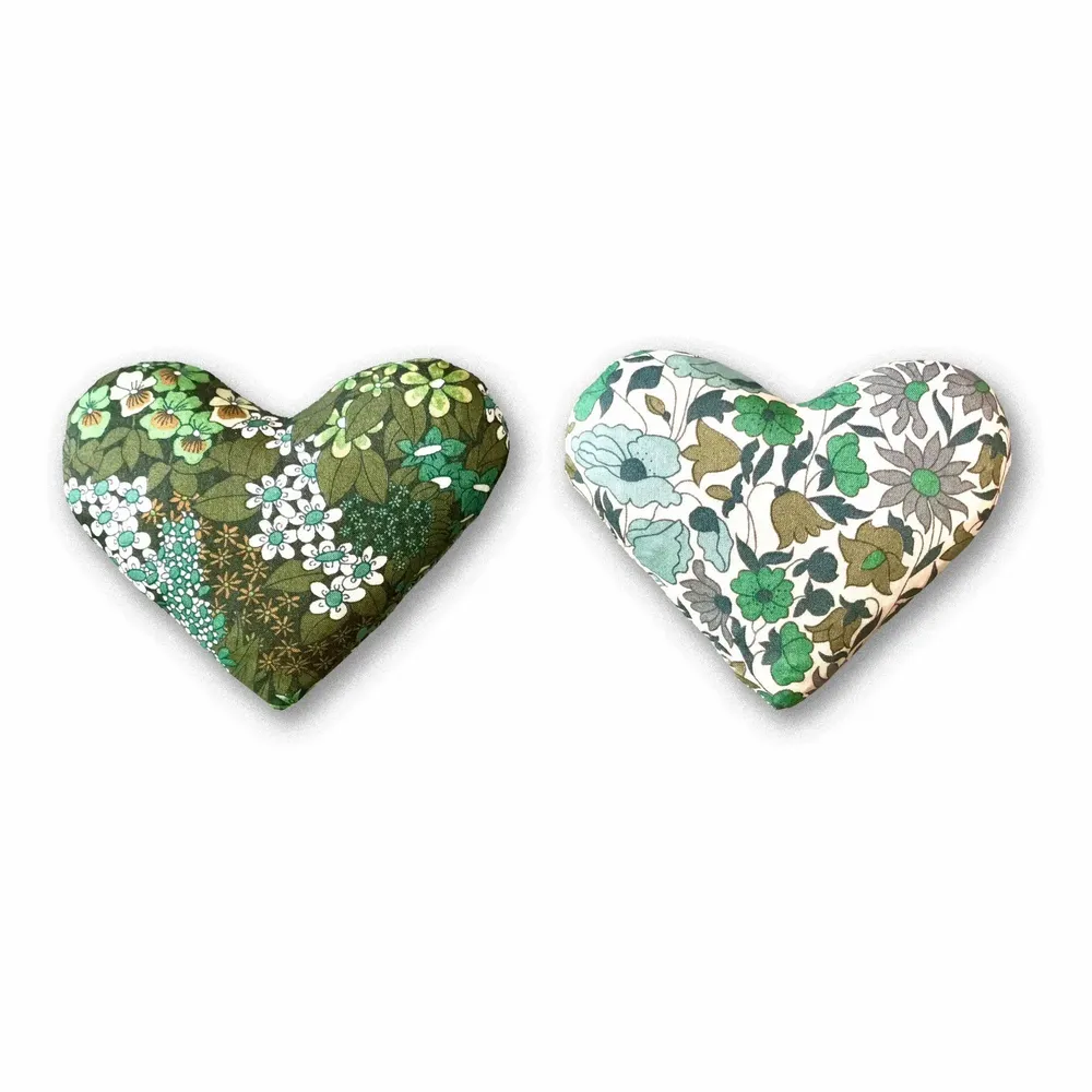 Home fragrances - Box of 2 Cotton Lavender Hearts - Kiss Me Kate - LIME TREE DESIGN