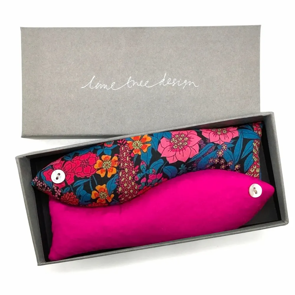 Parfums d'intérieur - Boîte de 2 poissons en coton à la lavande - Carmen - LIME TREE DESIGN