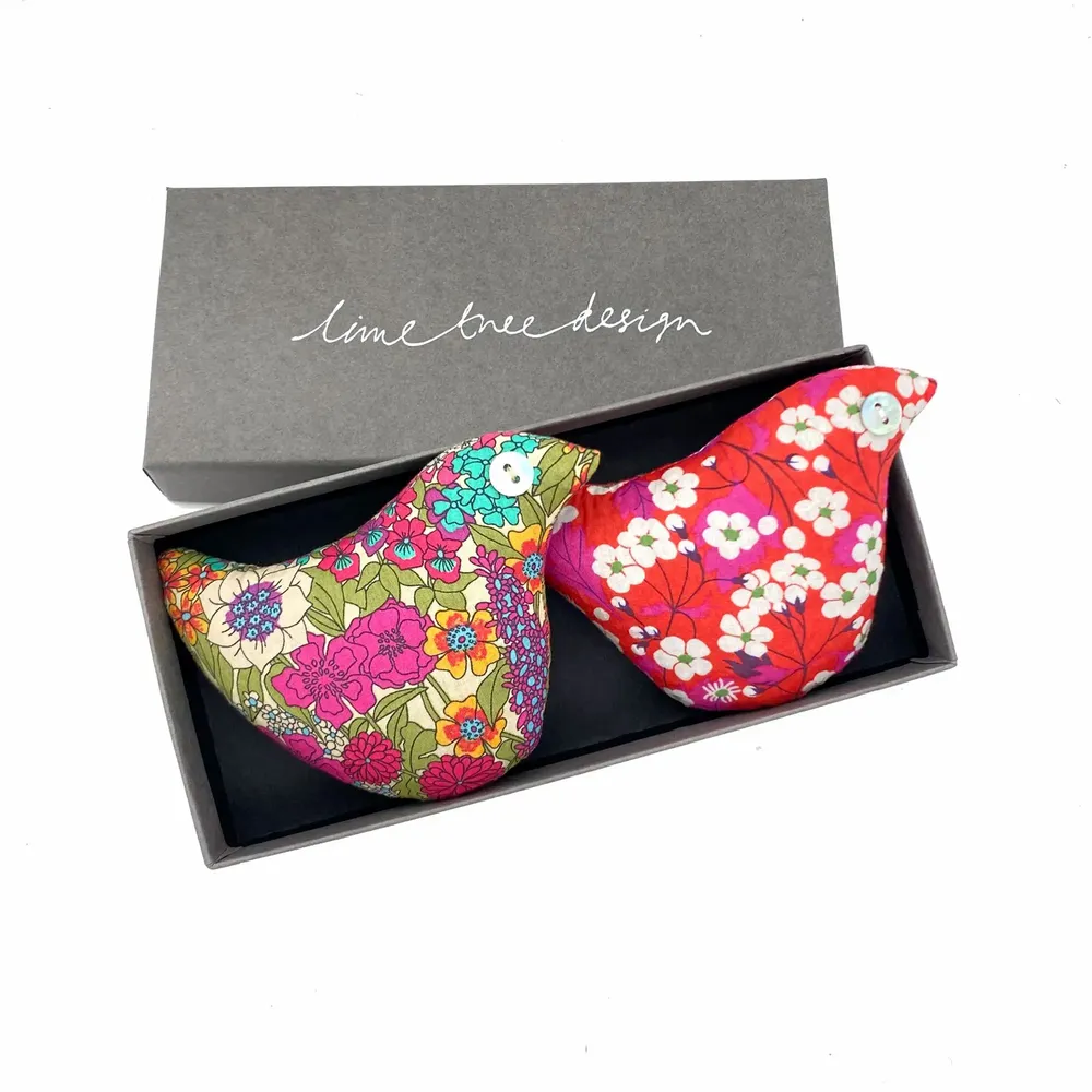 Home fragrances - Box of 2 Cotton Lavender Birds - Cockatoo - LIME TREE DESIGN