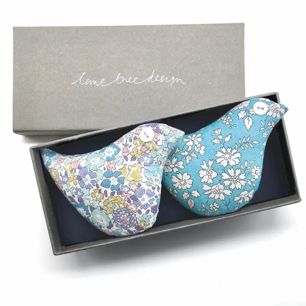 Home fragrances - Box of 2 Cotton Lavender Birds - Blue Tit - LIME TREE DESIGN