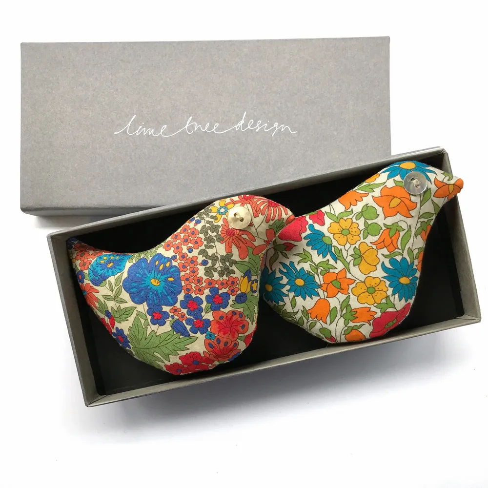 Home fragrances - Box of 2 Cotton Lavender Birds - Corncrake - LIME TREE DESIGN