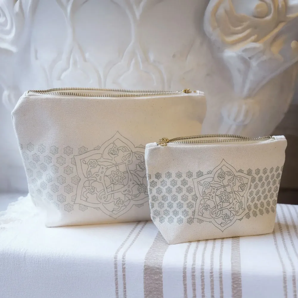 Rangements pour salle de bain - Trousse de toilette en coton bio certifié GOTS - KARAWAN AUTHENTIC