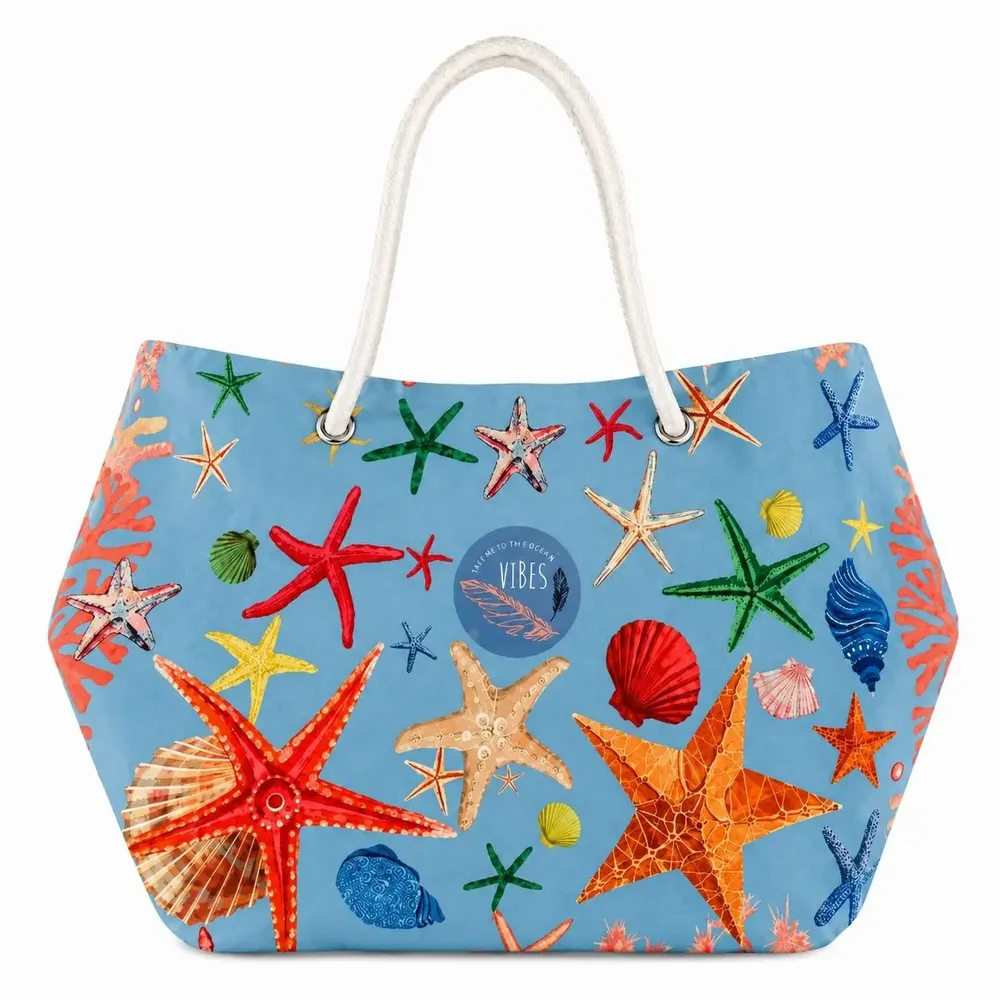 Sacs et cabas - Beach Bag Big Stella Marina Azzurro - BEACH VIBES