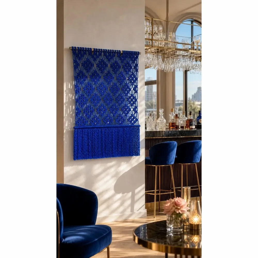 Tapisseries - Décoration Murale Textile - Bleu Électrique - NŒULUXE
