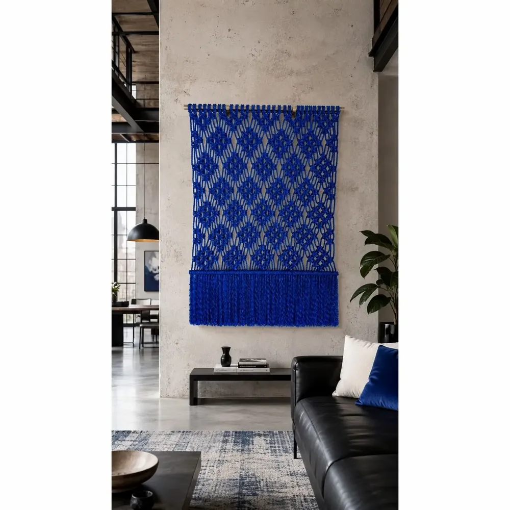 Tapisseries - Décoration Murale Textile - Bleu Électrique - NŒULUXE